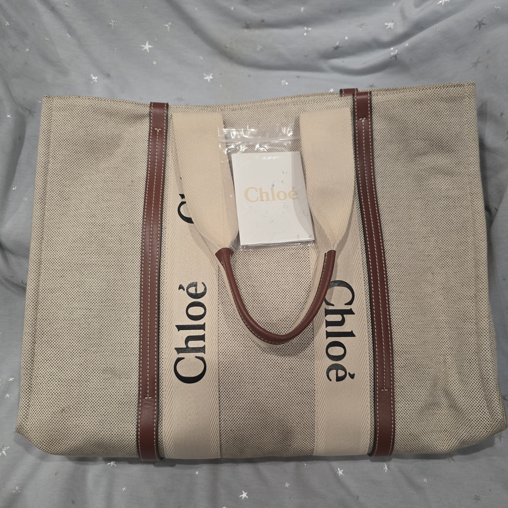 Chloe Beige and Brown Tote Bag